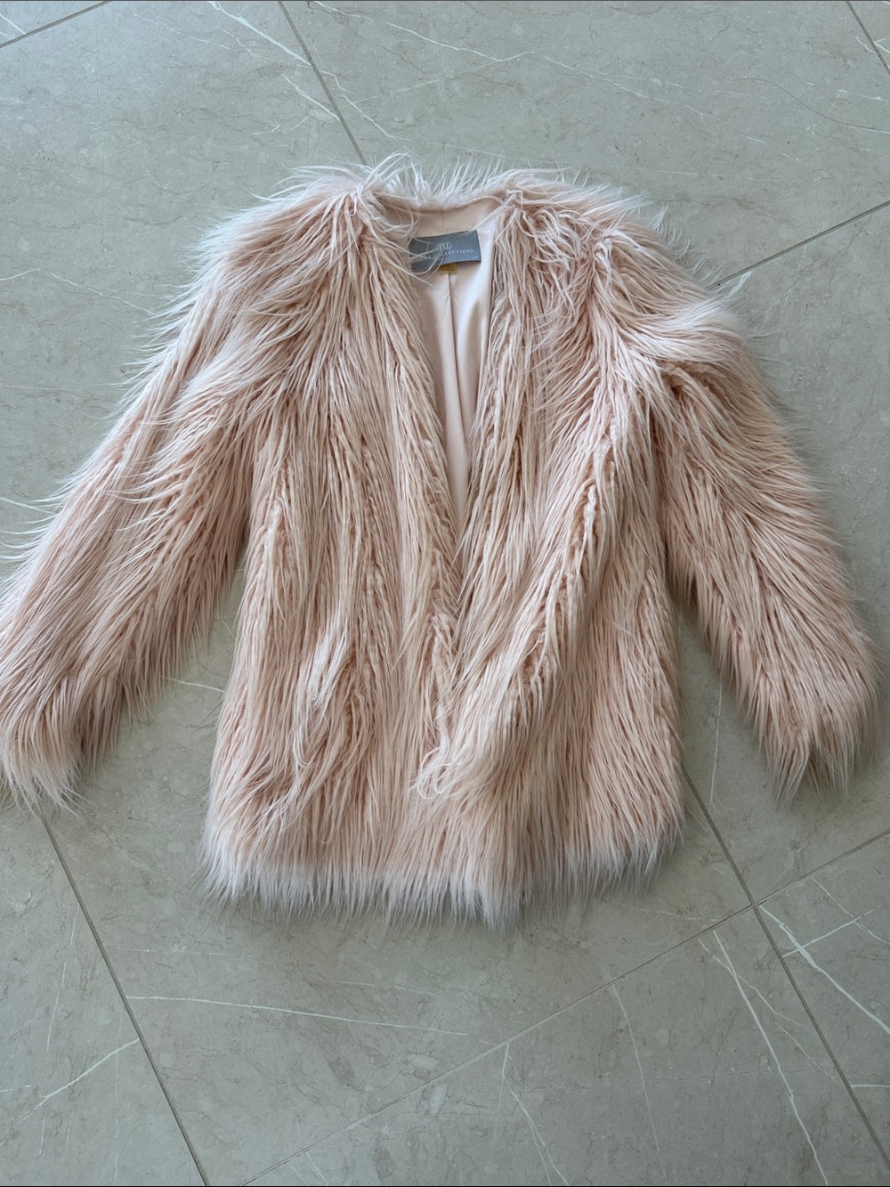 Faux Fur Blush Pink Jacket